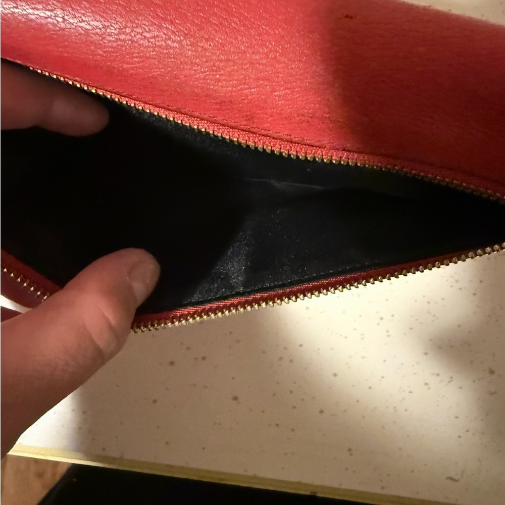 Loewe Cherry Red Leather Wallet - Picture 4 of 15